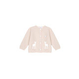 Patachou Baby Beige Deer Cardigan + Pant Set