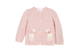 Patachou Baby Sweet Pink Deer Cardigan + Pant Set