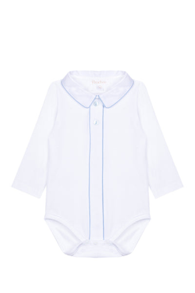 Patachou White/Blue Baby Body