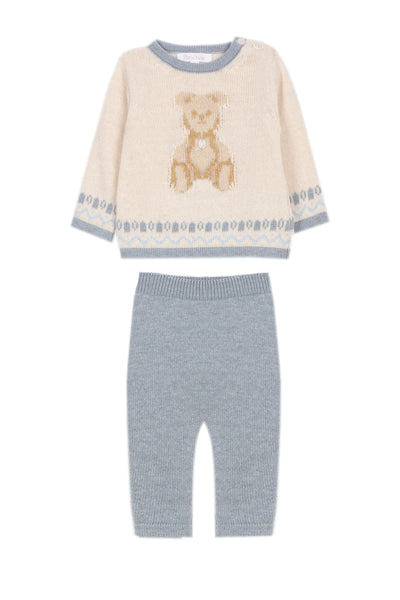 Patachou Baby Ecru Teddy Bear Knit Set