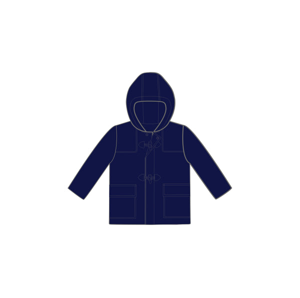 Patachou Navy Mouflon Hooded Boys Coat