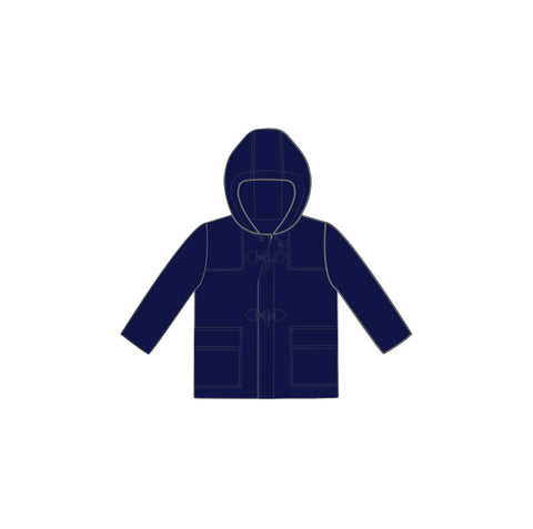 Patachou Navy Mouflon Hooded Boys Coat