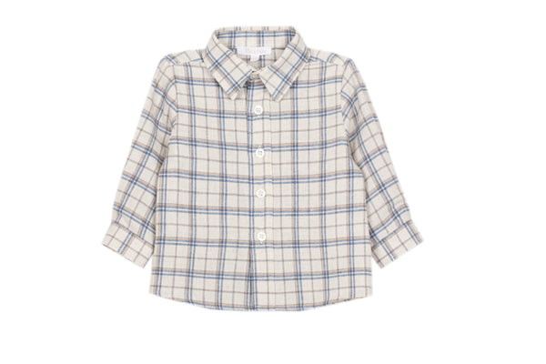 Patachou Blue/Beige Checkered Shirt