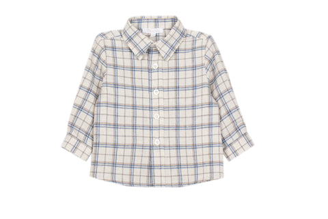 Patachou Blue/Beige Checkered Shirt