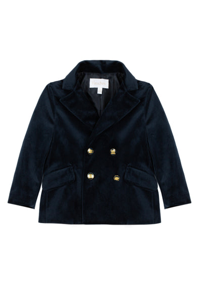 Patachou Navy Velvet Blazer