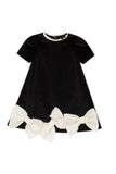 Patachou Black Velvet Bows Dress