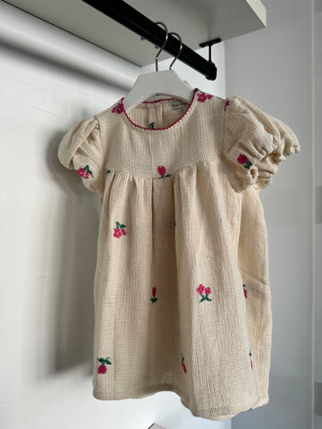 Bebe Organic Camille Bloom Short Sleeve Dress