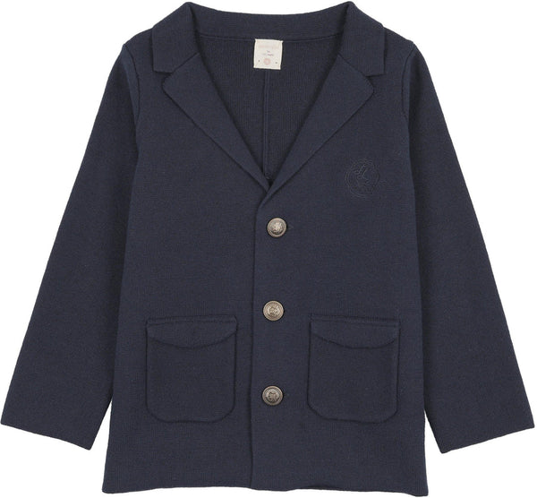 Lil Legs Analogie Navy Knit Blazer SKBLZ-NAVY