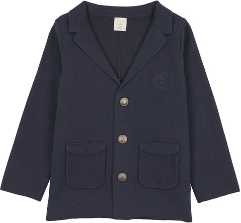Lil Legs Analogie Navy Knit Blazer SKBLZ-NAVY