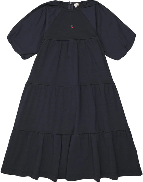 Lil Legs Analogie Navy Puff Sleeve 3/4 Maxi PSDQ-NAVY