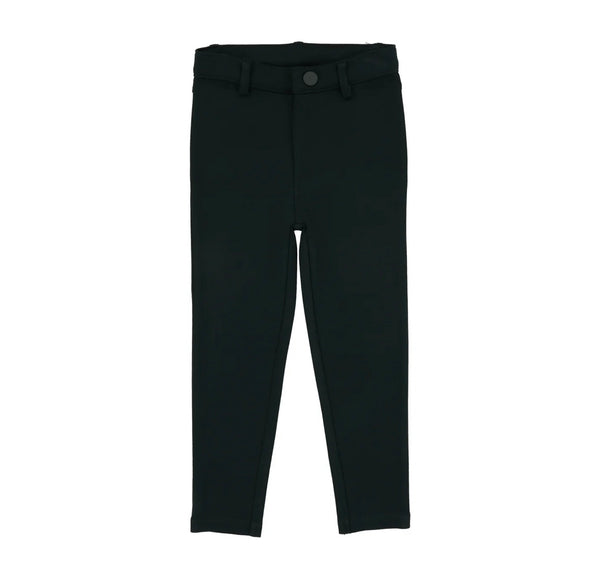 Lil Legs Hunter Green Knit Pants Without Seam