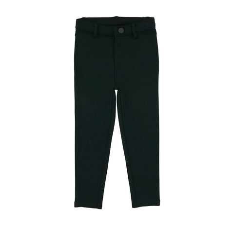 Lil Legs Hunter Green Knit Pants Without Seam