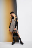 Twinset Camel Plaid Shirt Dress