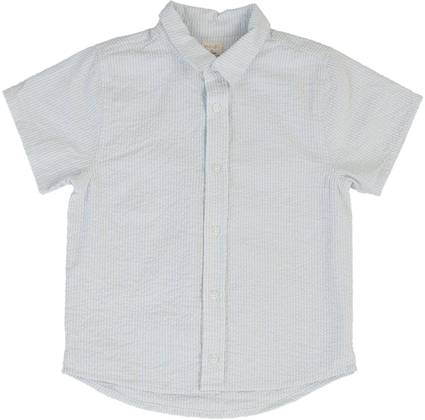 Lil Legs Analogie Clear Blue Tiny Stripe Mountain Meadows Shirt MMSH-CBLUS