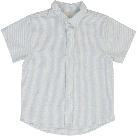 Lil Legs Analogie Clear Blue Tiny Stripe Mountain Meadows Shirt MMSH-CBLUS
