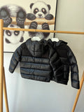 Colmar Black Velvet Contrast Quilted Hooded Jacket 34000000-9YN-99