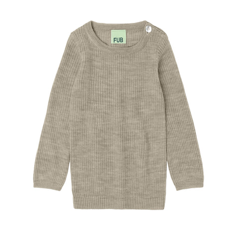 FUB Baby Oat Melange Ribbed Sweater + Legging Set