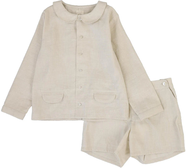 Lil Legs Analogie Wheat Linen Suit SLST-WHEA