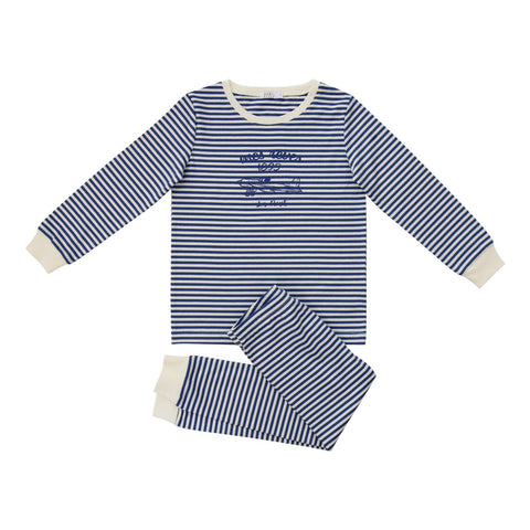 Coco Blanc Blue Striped Pjs