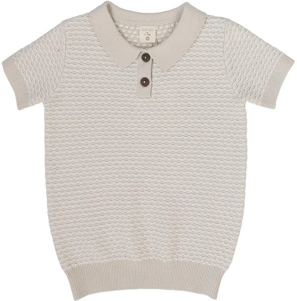 Lil Legs Analogie Wheat Multi Knit Polo MKPL-WHEA