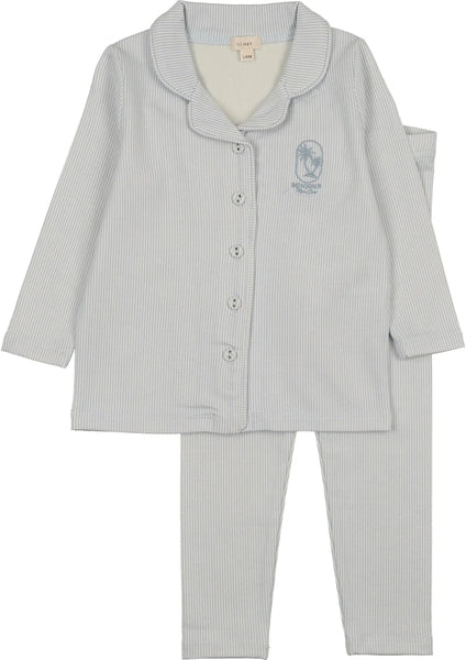 Lil Legs Analogie Blue Sailor Stripe Lounge Set SSLST-BLU