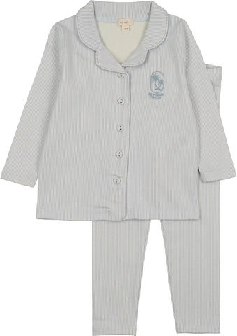 Lil Legs Analogie Blue Sailor Stripe Lounge Set SSLST-BLU
