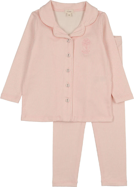Lil Legs Analogie Pink Sailor Stripe Lounge Set SSLST-PNK