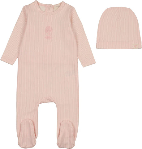 Lil Legs Analogie Pink Sailor Stripe Footie SSFST-PNK