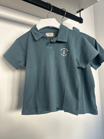 Buho Teal Blue Sailing Polo