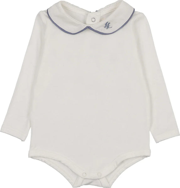 Lil Legs Analogie Dried Blue Peter Pan Onesie with Piping