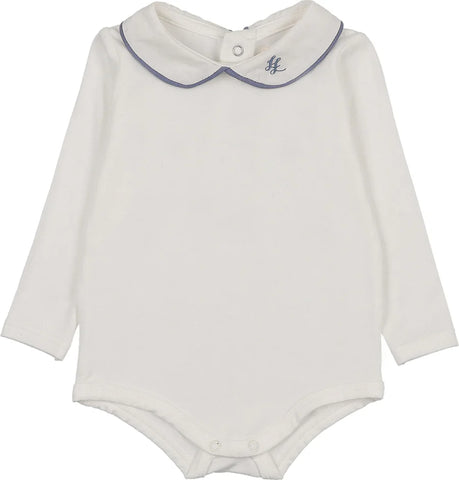 Lil Legs Analogie Dried Blue Peter Pan Onesie with Piping