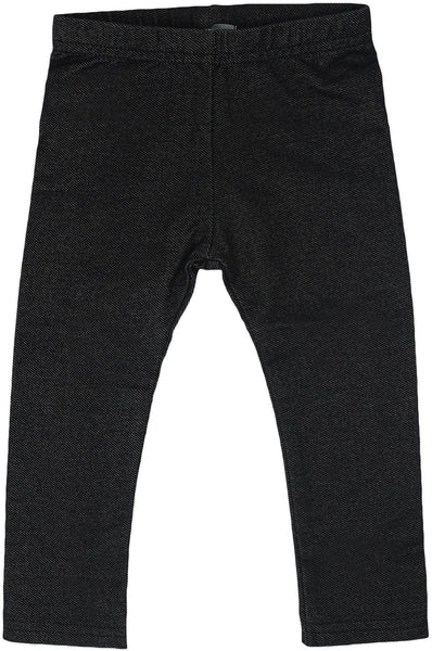 Lil Legs Black Jean Long Leggings