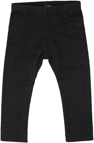 Lil Legs Black Jean Long Leggings