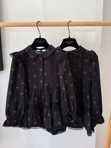 Philosophy Black All Over Printed Dress