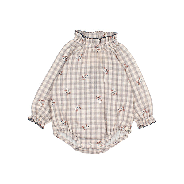 Buho Grey Vichy Romper