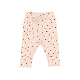 Buho Baby Cherry Red Ma Cherie Sweatshirt + Mini Hearts Legging Set