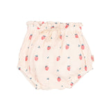 Buho Baby Cream Pink Strawberry Top + Culotte Set
