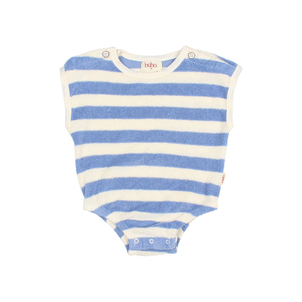 Buho Baby Bluette Terry Stripes Romper