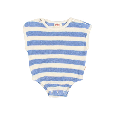 Buho Baby Bluette Terry Stripes Romper