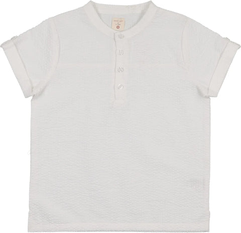 Lil Legs Analogie White Mandarin Collar Dress Shirt SDSHM-WHI