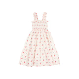 Buho Cream Pink Strawberry Dress