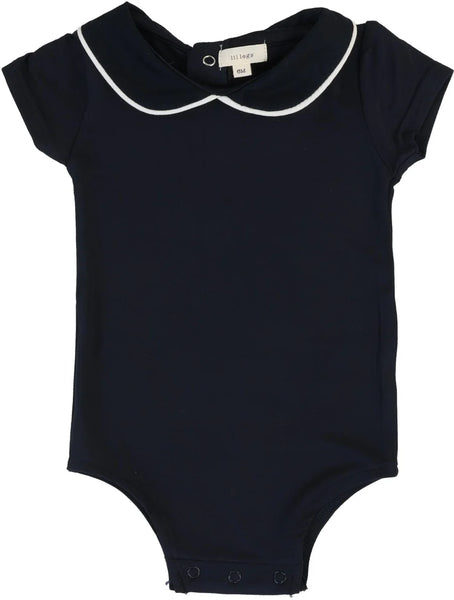 Lil Legs Analogie Navy/White Peter Pan Onesie