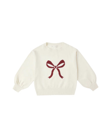 Rylee & Cru Teens Natural Bow Aspen Sweater