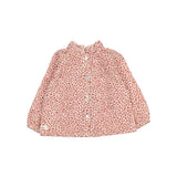 Buho Burgundy Speckle Blouse + Culotte Set