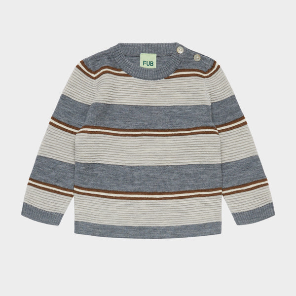 Fub Baby Steel/Light Grey Striped Set