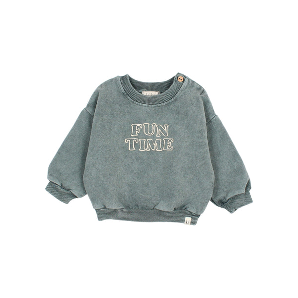 Buho Baby Slate Green Fun Time Sweatshirt