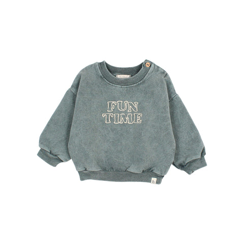 Buho Baby Slate Green Fun Time Sweatshirt