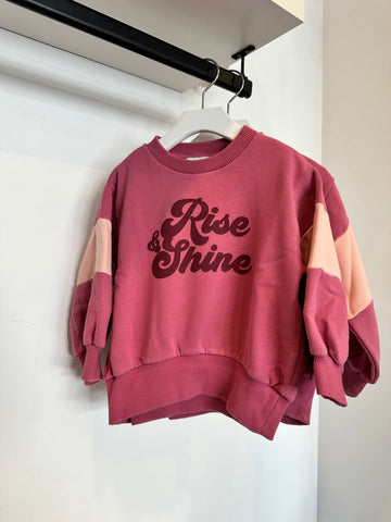 Hundred Pieces Rise & Shine Rosewine Sweatshirt