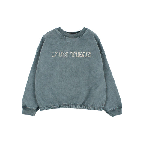 Buho Slate Green Fun Time Sweatshirt