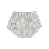 Buho Baby Sky Gray Mini Check Shirt + Bloomer Set